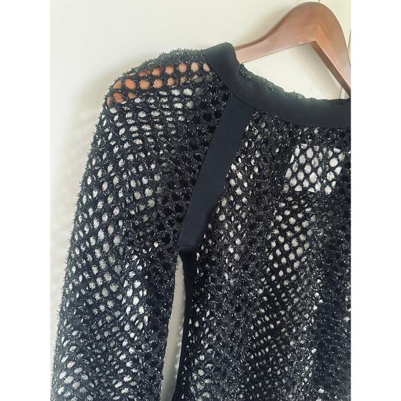 KYE Opening Ceremony Mesh Black Shirt Size Medium Sheer Punk Goth Grunge Style - Picture 6 of 10